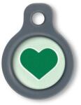 Blucky Heart Pastel Green Dog Tag small