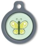 Blucky Butterfly Lime Green Dog Tag medium