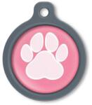 Blucky Wild Paw Dark PInk Dog Tag large