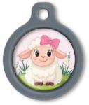 Blucky Baby Lamb Girl Rose Dog Tag medium - falatozoo