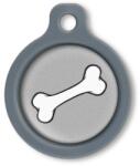 Blucky Bone Grey Dog Tag medium - falatozoo