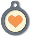 Blucky Heart Pastel Yellow Dog Tag medium - falatozoo