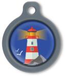Blucky Azure Dark Blue Dog Tag medium