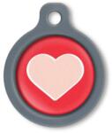 Blucky Heart Red Dog Tag medium - falatozoo