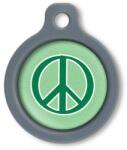 Blucky Graffiti Turquoise Green Dog Tag medium