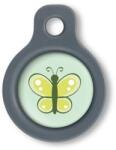 Blucky Butterfly Lime Green Dog Tag small - falatozoo