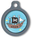 Blucky Pirate Turquoise Blue Dog Tag medium