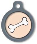 Blucky Bone Pastel Orange Dog Tag medium - falatozoo