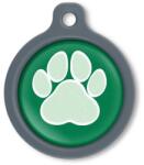 Blucky Wild Paw Dark Green Dog Tag large - falatozoo