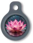 Blucky Lotus Dark PInk Dog Tag small