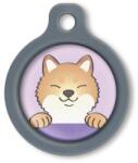 Blucky Happy Pup Pastel Purple Dog Tag medium - falatozoo