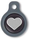 Blucky Heart Black Dog Tag small - falatozoo