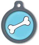 Blucky Bone Turquoise Blue Dog Tag large - falatozoo