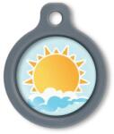 Blucky Sunny Pastel Turquoise Dog Tag medium - falatozoo