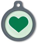 Blucky Heart Pastel Green Dog Tag large - falatozoo