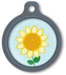 Blucky Sunflower Pastel Turquoise Dog Tag large - falatozoo