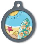 Blucky Waikiki Turquoise Blue Dog Tag large - falatozoo