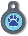 Blucky Wild Paw Turquoise Blue Dog Tag small - falatozoo
