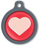 Blucky Heart Red Dog Tag large - falatozoo