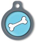 Blucky Bone Turquoise Blue Dog Tag medium