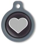 Blucky Heart Black Dog Tag medium - falatozoo