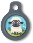 Blucky Baby Lamb Boy Turquoise Blue Dog Tag small - falatozoo
