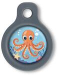 Blucky Octo Turquoise Blue Dog Tag small - falatozoo