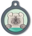 Blucky Happy Pup Pastel Green Dog Tag large