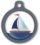 Blucky Azure White Dog Tag large