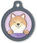 Blucky Happy Pup Pastel Purple Dog Tag large - falatozoo