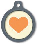 Blucky Heart Pastel Yellow Dog Tag large