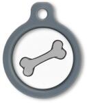 Blucky Bone White Dog Tag medium - falatozoo