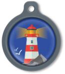 Blucky Azure Dark Blue Dog Tag large - falatozoo