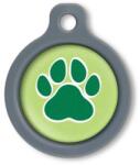 Blucky Wild Paw Lime Green Dog Tag medium - falatozoo