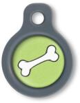 Blucky Bone Lime Green Dog Tag small - falatozoo