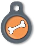 Blucky Bone Orange Dog Tag small - falatozoo