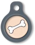 Blucky Bone Pastel Orange Dog Tag small