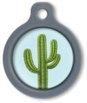 Blucky Cactus Pastel Turquoise Dog Tag medium
