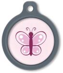 Blucky Butterfly Rose Dog Tag large