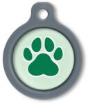 Blucky Wild Paw Pastel Green Dog Tag medium - falatozoo