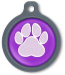 Blucky Wild Paw Purple Dog Tag large