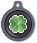 Blucky Clover Black Dog Tag large - falatozoo