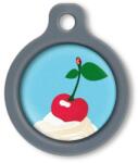 Blucky Sweet Cherry Turquoise Blue Dog Tag medium - falatozoo