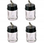 Fengda 4 db 22 ml-es, vastag falú üveg festéktartály aerográfhoz, BD-02 típus