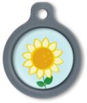 Blucky Sunflower Pastel Turquoise Dog Tag medium - falatozoo