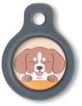 Blucky Happy Pup Pastel Orange Dog Tag small - falatozoo