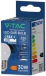 V-TAC CREE LED 3.7W E27 természetes fehér G45 LED égő - SKU 2141626 (2141626)