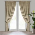 Takoy Draperie ANTARA din catifea netedă cu panglică de legat 140 x 300 cm