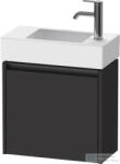 Duravit KETHO. 2 48, 4x23, 8 cm-es, 1 ajtós alsószekrény mosdó és csaptelep nélkül, jobbos, szupermatt grafit K25072R80800000 (K25072R80800000)