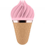 Satisfyer Sweet Treat - akkus, forgó csiklóvibrátor (pink- barna)